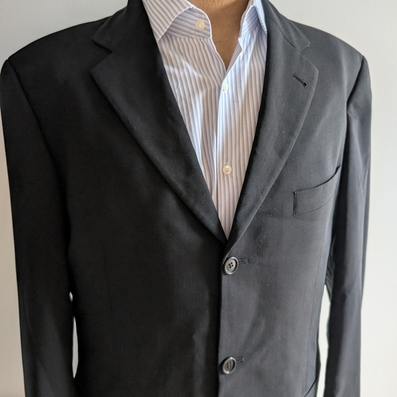 🇩🇪Hugo Boss EINSTEIN/Sigma Black Sport Coat with Notch Lapel - Picture 3 of 15